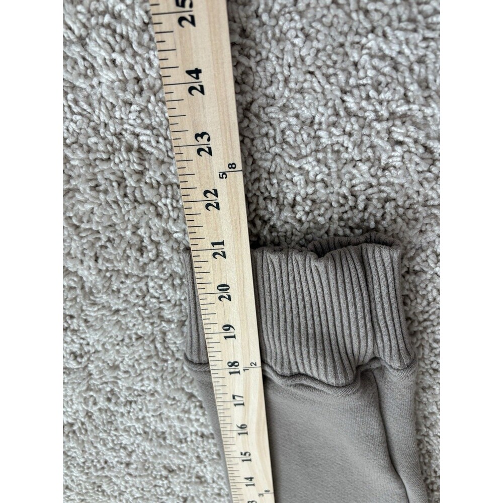 Perfectwhitetee Janie Taupe U-Neck Sweatshirt Large 100% Cotton Slouchy Relaxed - Picture 8 of 8